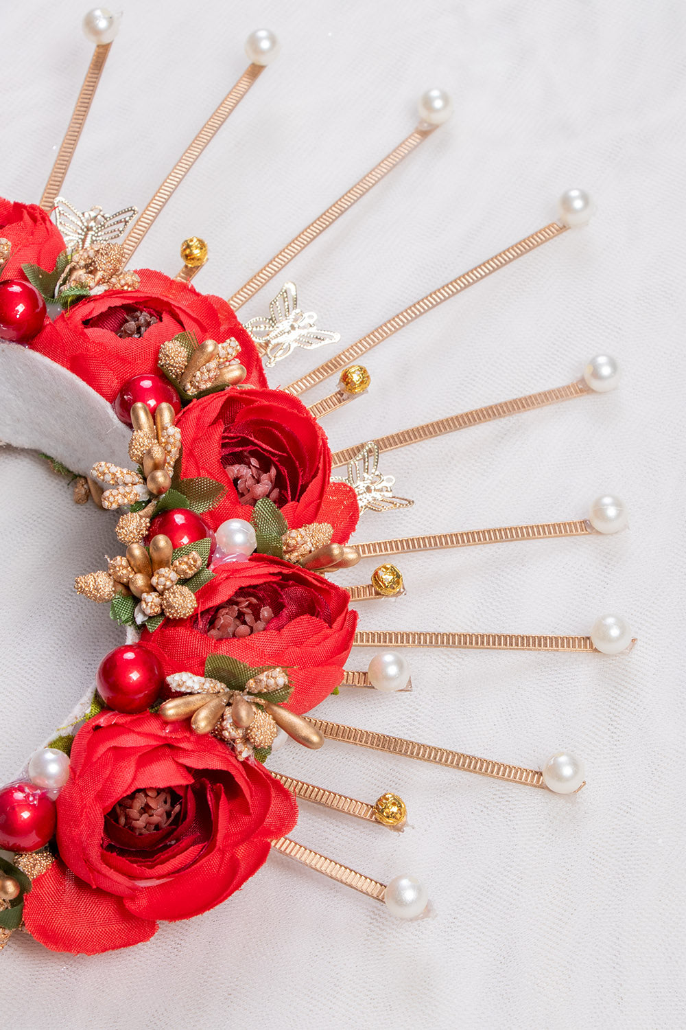 Red Flower Crown