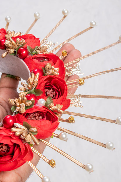 Red Flower Crown