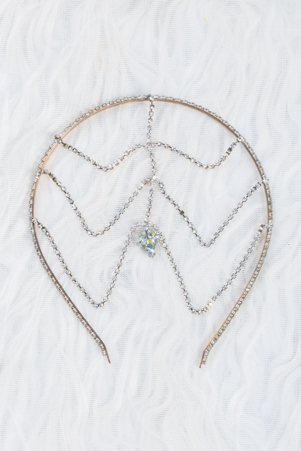 Silver Mathapatti Headpiece