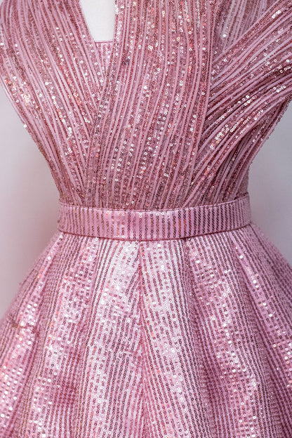 Onion pink Ball Gown