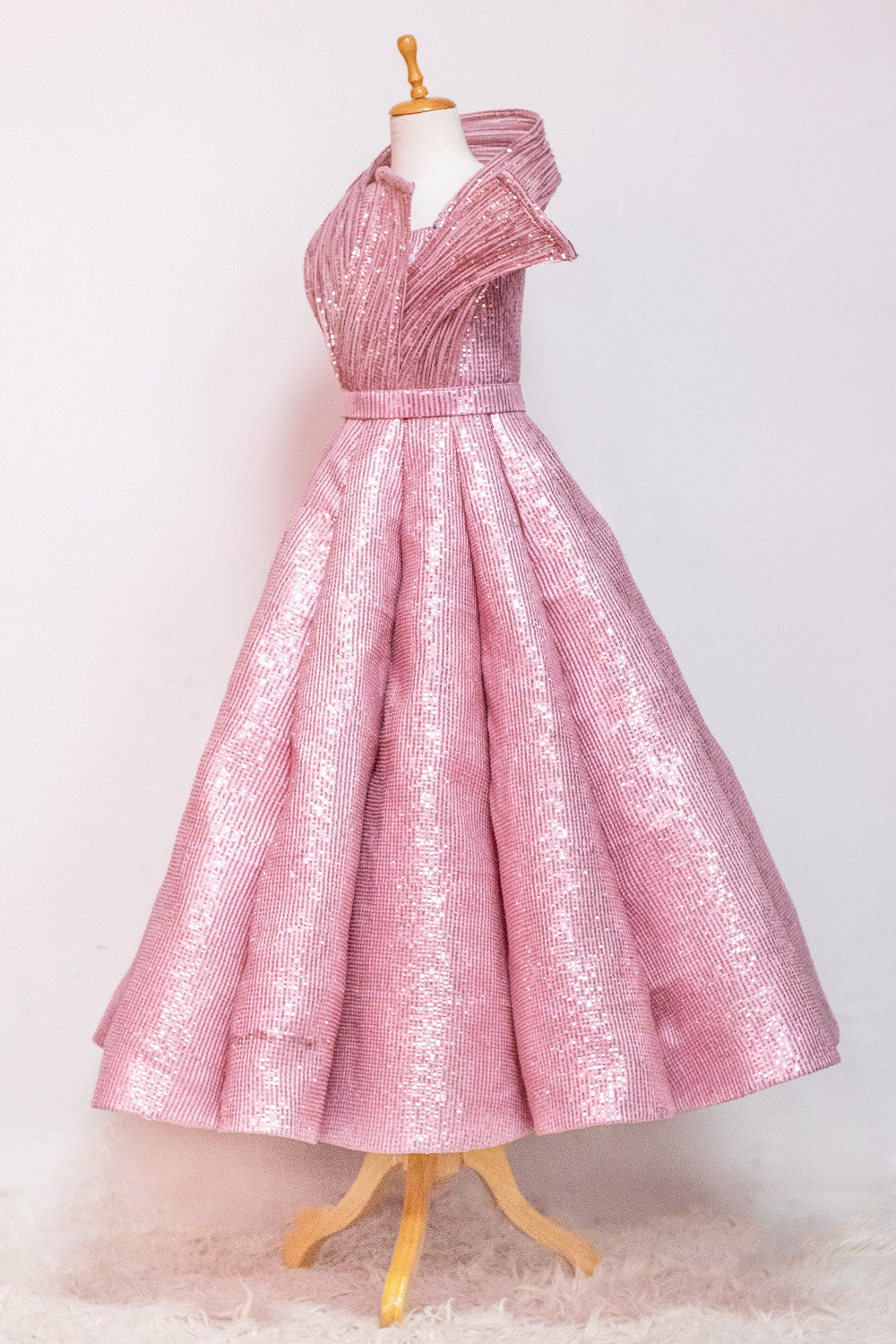 Onion pink Ball Gown