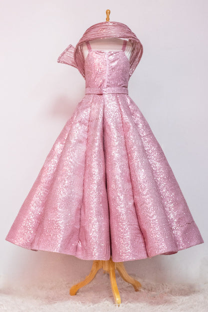 Onion pink Ball Gown