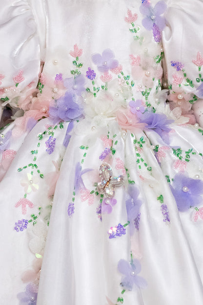 White Hand Embroidered Dress