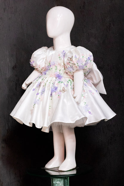 White Hand Embroidered Dress